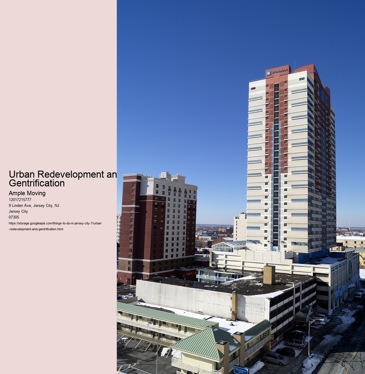 Urban Redevelopment and Gentrification